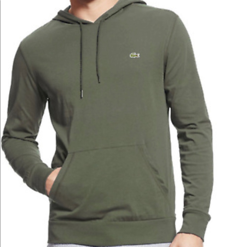 Men’s hooded long sleeve Lacoste shirt